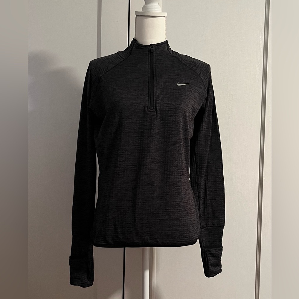 Nike Dri-Fit Charcoal Quarter-Zip Top
